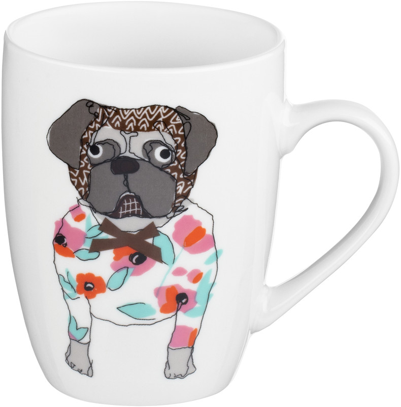 Чашка ARDESTO Pug 330 мл порцеляна (AR3403)